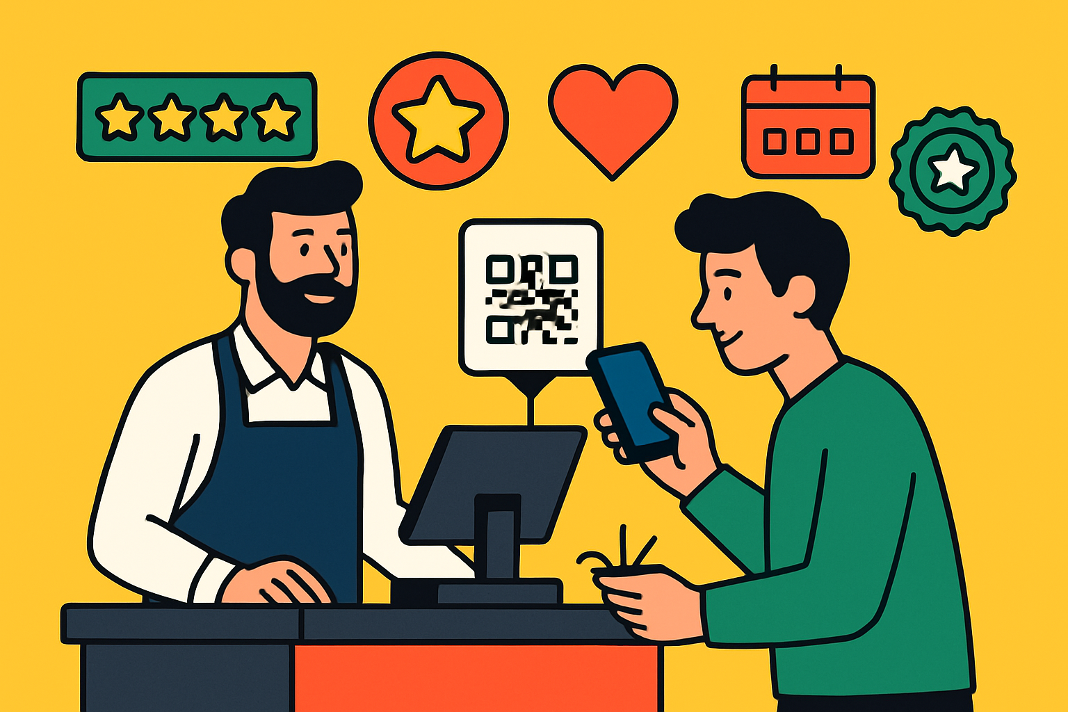 QR code in cassa: strategie per recensioni, fedeltà e contatti 2026